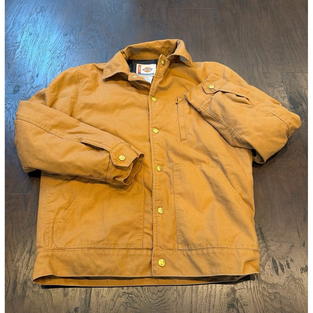 Dickies‎ TJ55BD Insulated Duck Canvas Work Jacket Brown M Regular